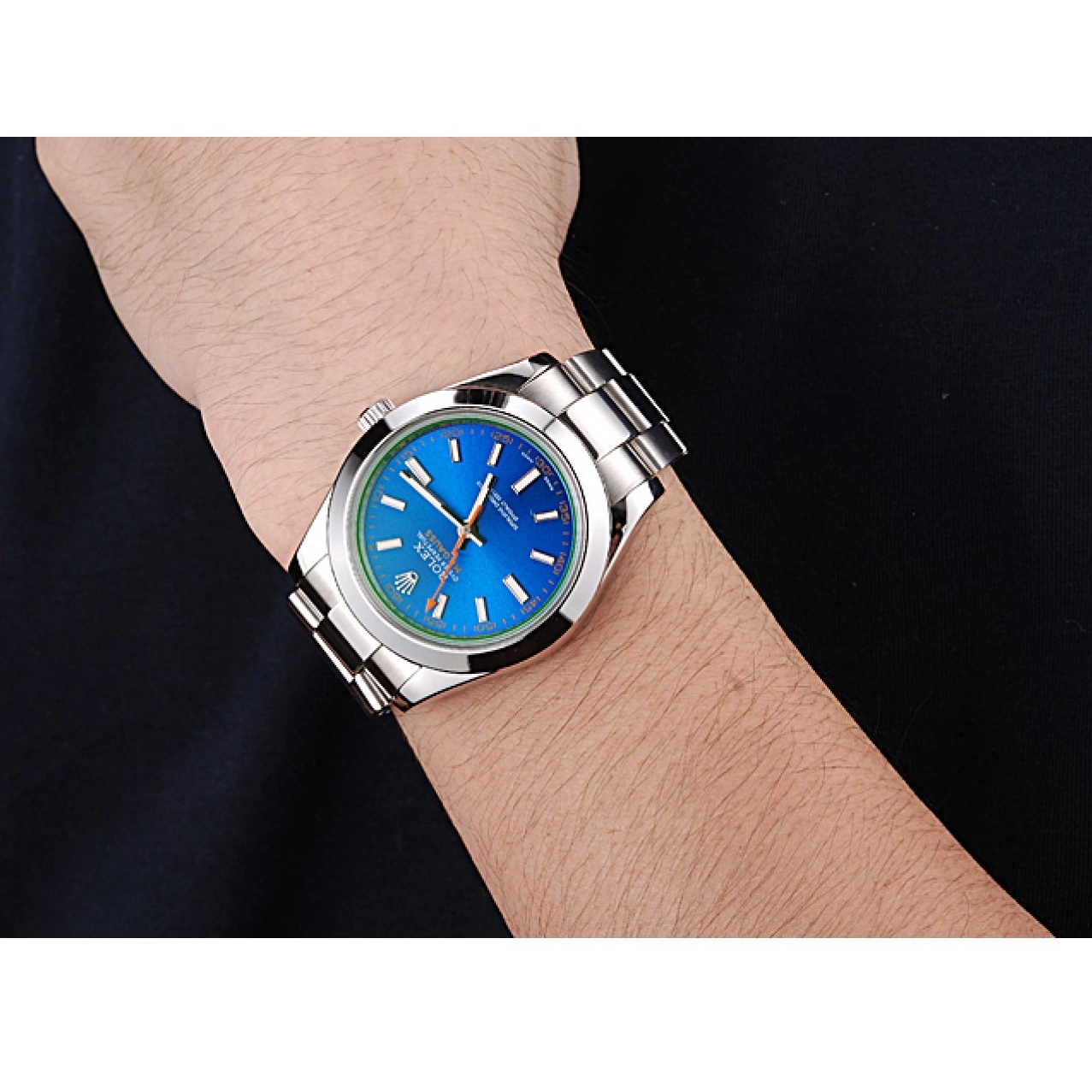 Good Copy Rolex Watches Rolex Dial 622838 And Milgauss Blue Steel Case Stainless Bezel 0527